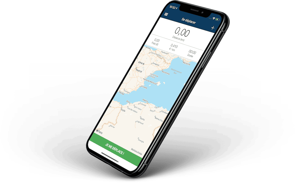 Application Mes notes de frais - Scan de reçu en action